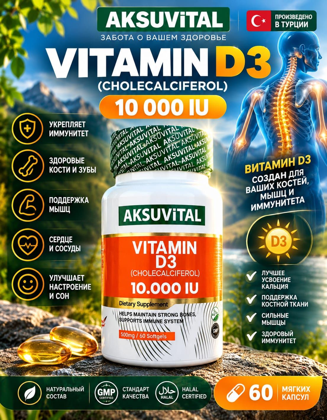 VITAMIN D3 10 000 IU Турция